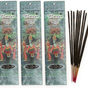Prabhuji’s Gifts Matsya – Varitas de incienso espiritual enrolladas a mano de la India, palitos aromáticos, para meditación, yoga, relajación e Prabhuji’s Gifts Matsya – Varitas de incienso espiritual enrolladas a mano de la India, palitos aromáticos, para meditación, yoga, relajación e