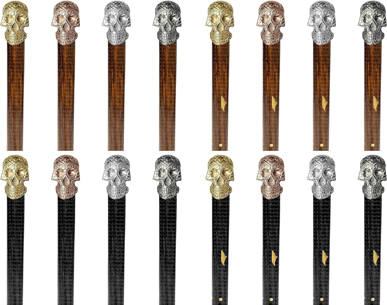 A.A.Nauticals – Bastón de madera para hombres y mujeres, mango de calavera, vintage, hecho a mano, personalizado y plegable, regalo para hombres