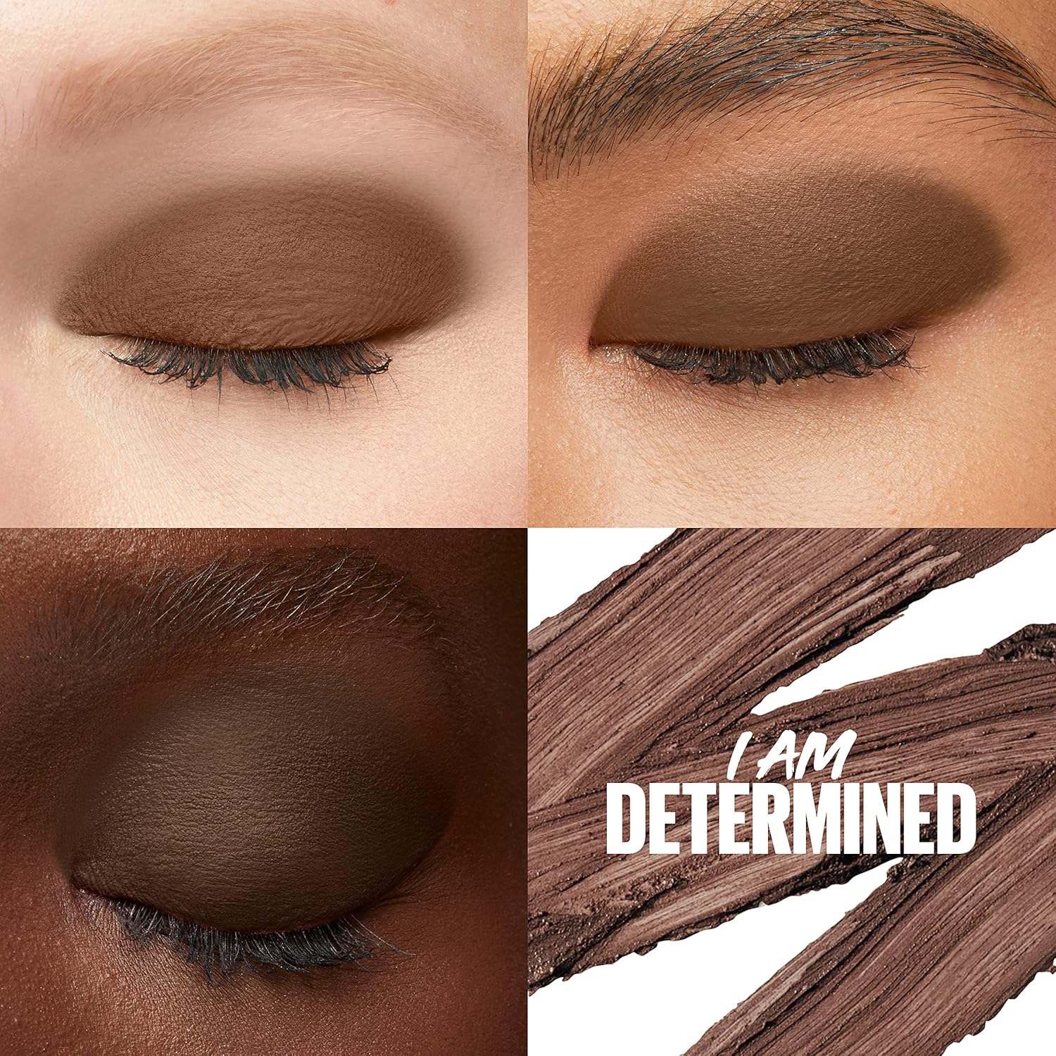 MAYBELLINE Color Tattoo Longwear Multi-Use Sombra de Ojos Stix, Maquillaje de Ojos, Estoy Determinado (Marrón Oscuro Mate)