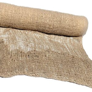 Rollo de tela de barrera de arpillera para evitar malas hierbas, 100% yute, rollo de 225 pies de largo x 48 pulgadas de ancho, manta de malla de Rollo de tela de barrera de arpillera para evitar malas hierbas, 100% yute, rollo de 225 pies de largo x 48 pulgadas de ancho, manta de malla de