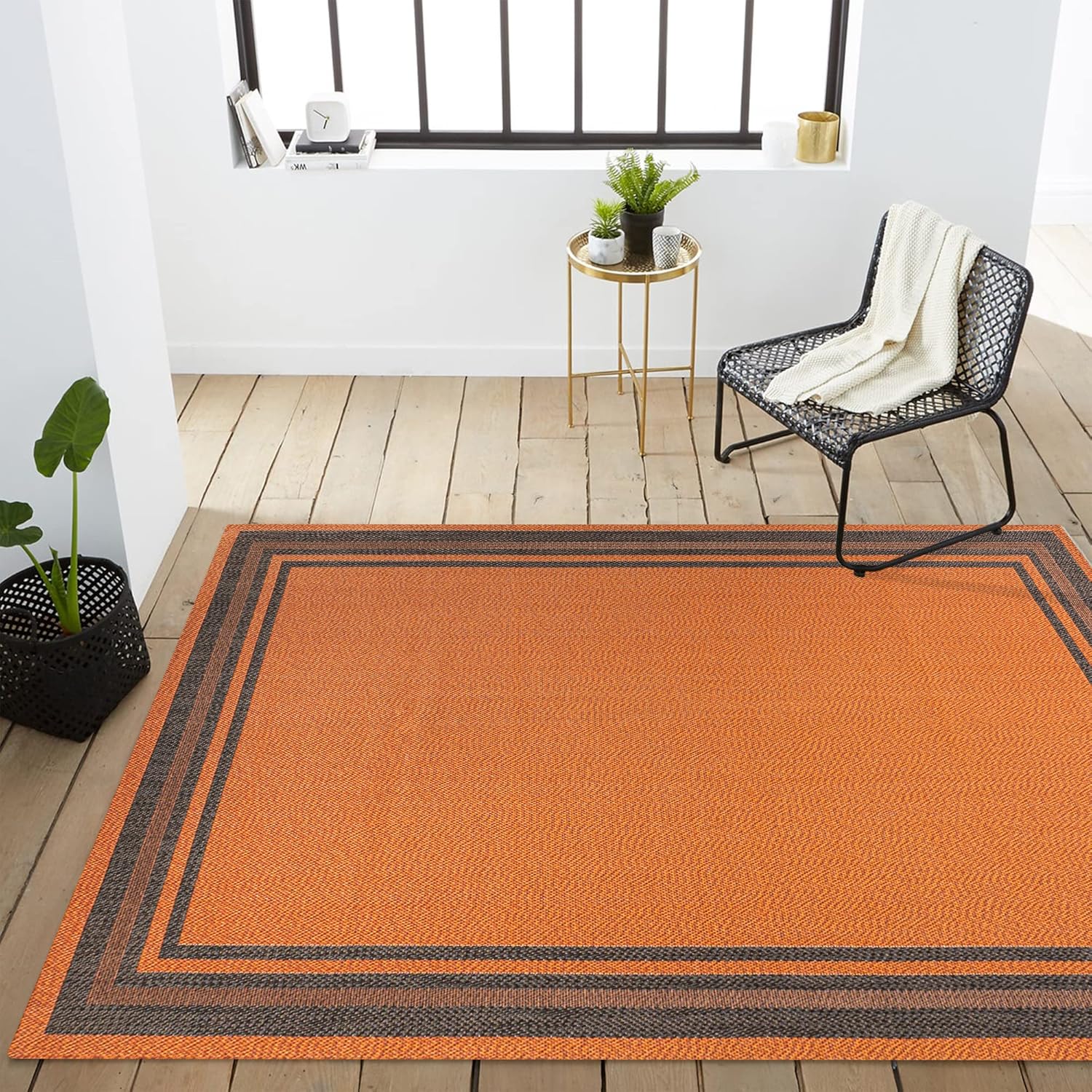 JONATHAN Y SMB201A-3 James – Alfombra de transición moderna a rayas para interiores y exteriores, estilo casa de campo, alto tráfico, cocina, sala