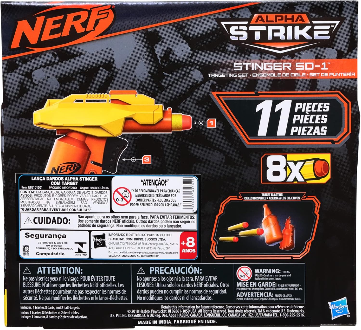 NERF Alpha Strike Stinger SD-1 Juego de objetivos