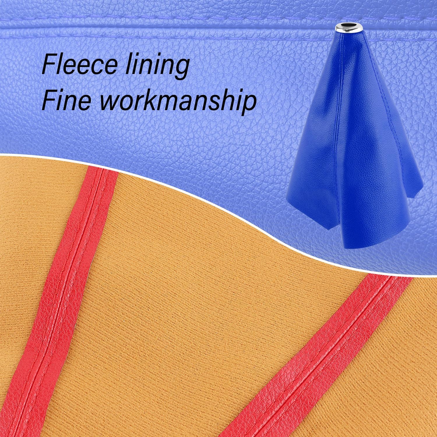 Funda de cuero para palanca de cambios de automóvil, accesorios para decoración interior de automóvil, cubierta universal a prueba de polvo, para