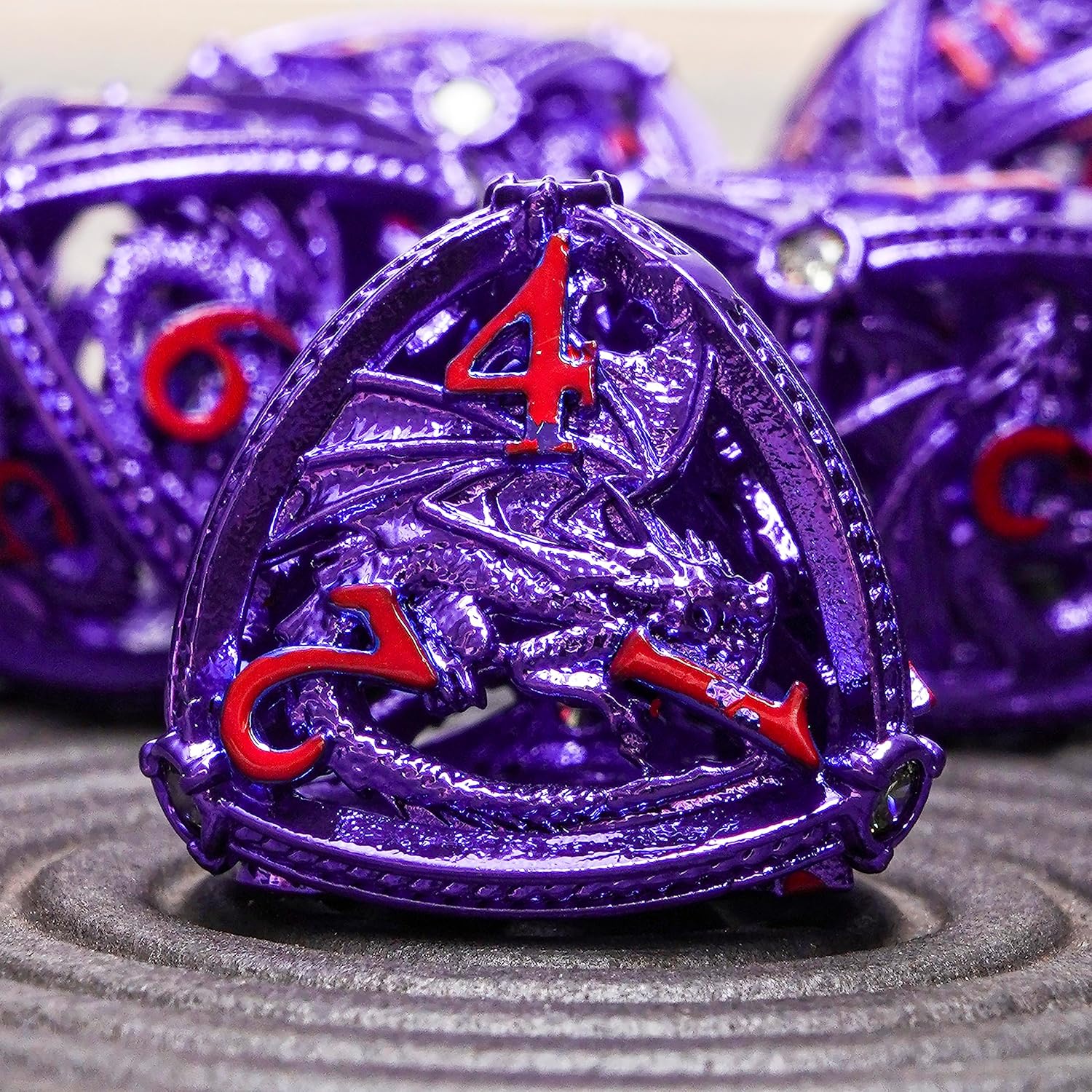 Juego de dados de Dungeons and Dragons DND, juego de dados de metal D&D D20 poliédricos para DND RPG MTG Dungeon and Dragons juego de mesa de juego