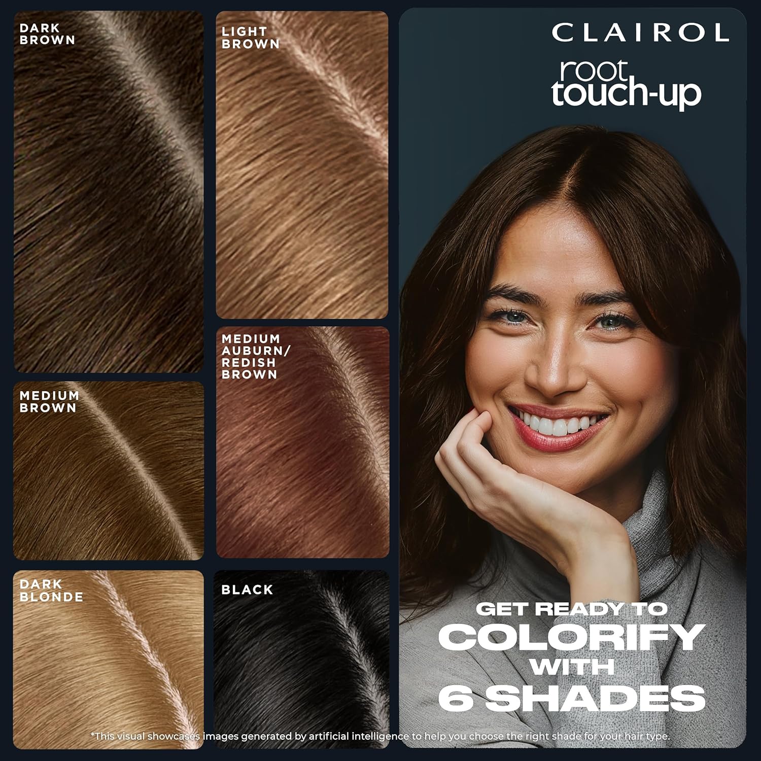 Clairol Nice’n Easy Root Touch-Up – Spray de coloración temporal para el cabello, color castaño medio, paquete de 1 unidad