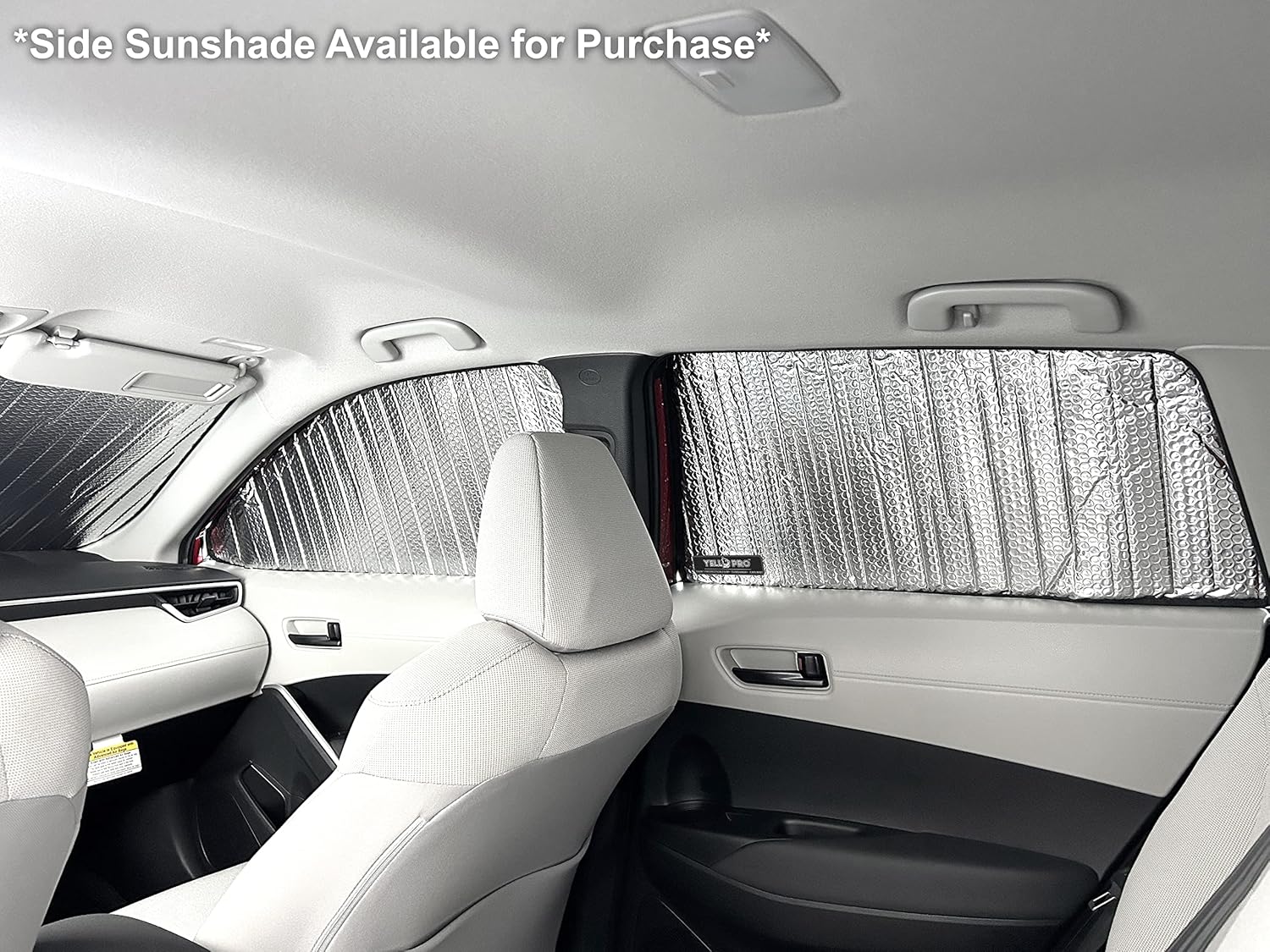 YelloPro Auto Parasol reflectante para parabrisas delantero de ajuste personalizado para Toyota Corolla Cross SUV 2022, 2023, 2024, L, LE, XLE,