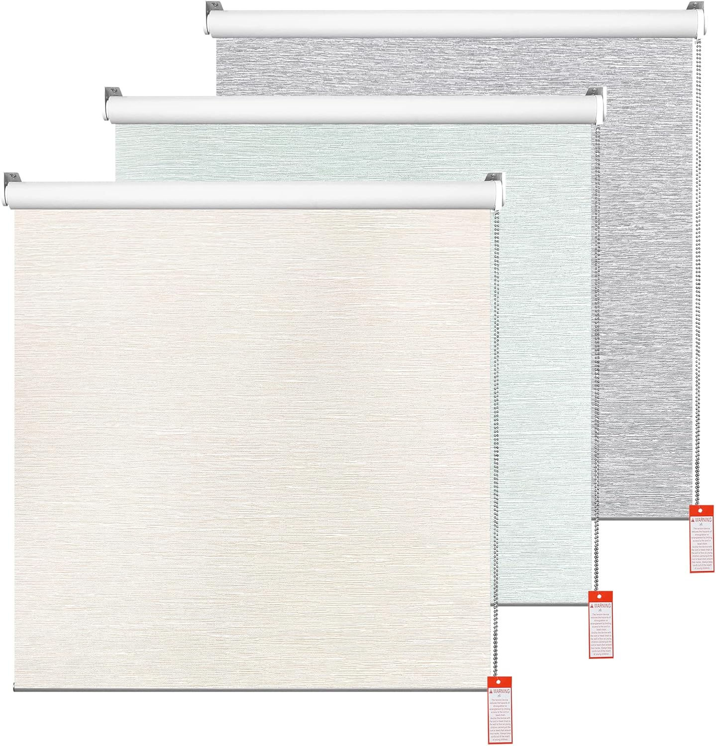 Homebox Persianas enrollables 100 % opacas, con tela con protección UV, persianas enrollables y extraíbles para ventana de interior, para el hogar,