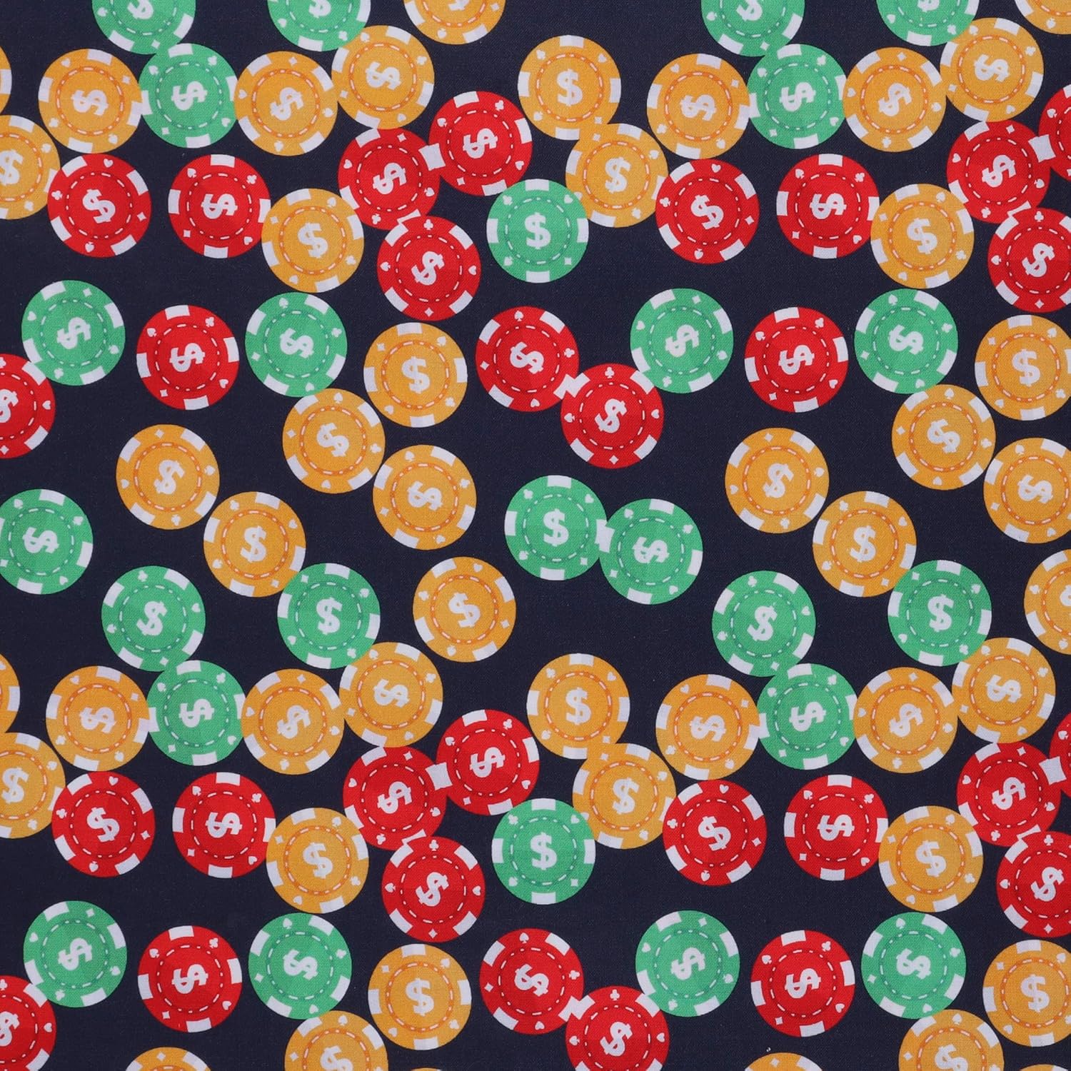 Mook Fabrics Casino de algodón, corte verde por yarda