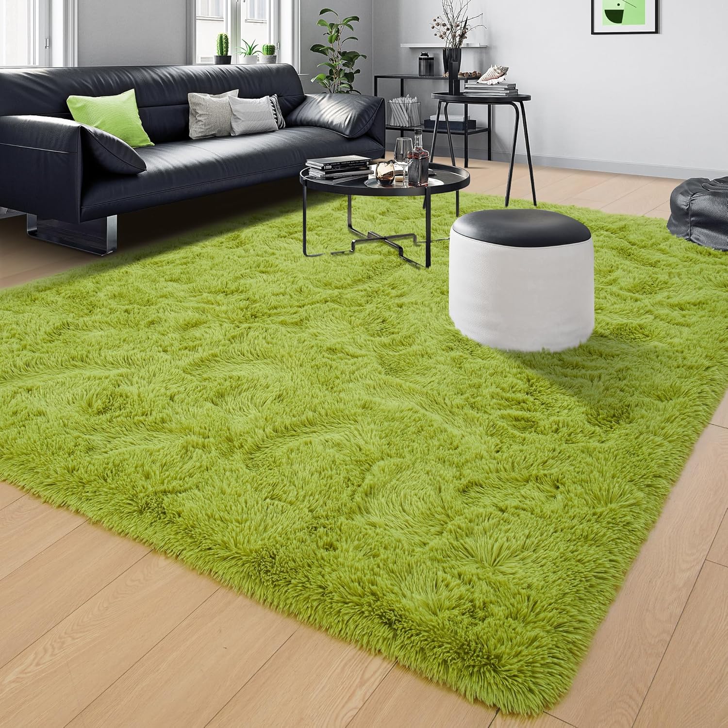 Tepook Alfombras súper suaves y esponjosas para sala de estar, de 8 x 10 pies, para dormitorio, modernas alfombras peludas para niños, alfombra de