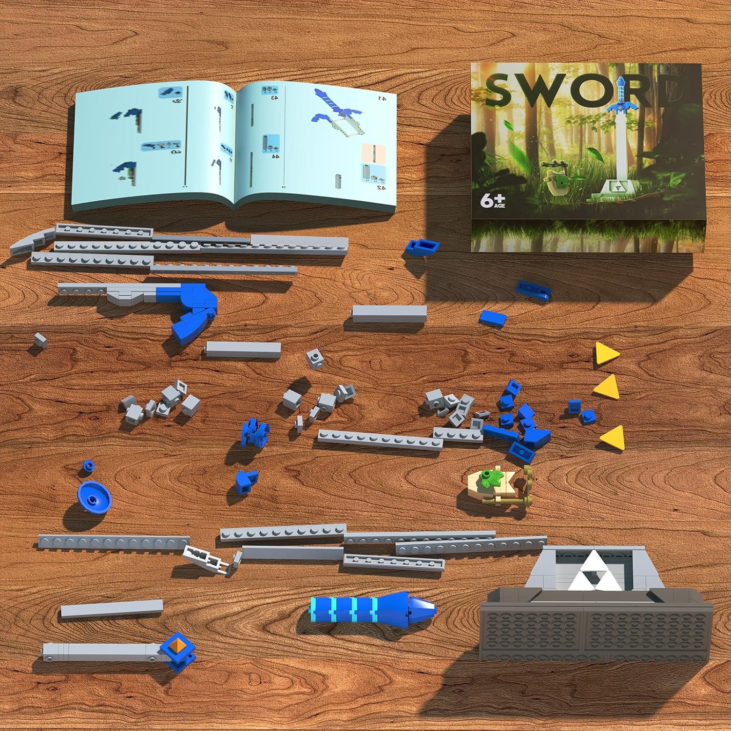 Taojiyuan The Master Sword – Juego de bloques de construcción con triple fuerza luminosa, juego de bloques de construcción de micro hyrule,