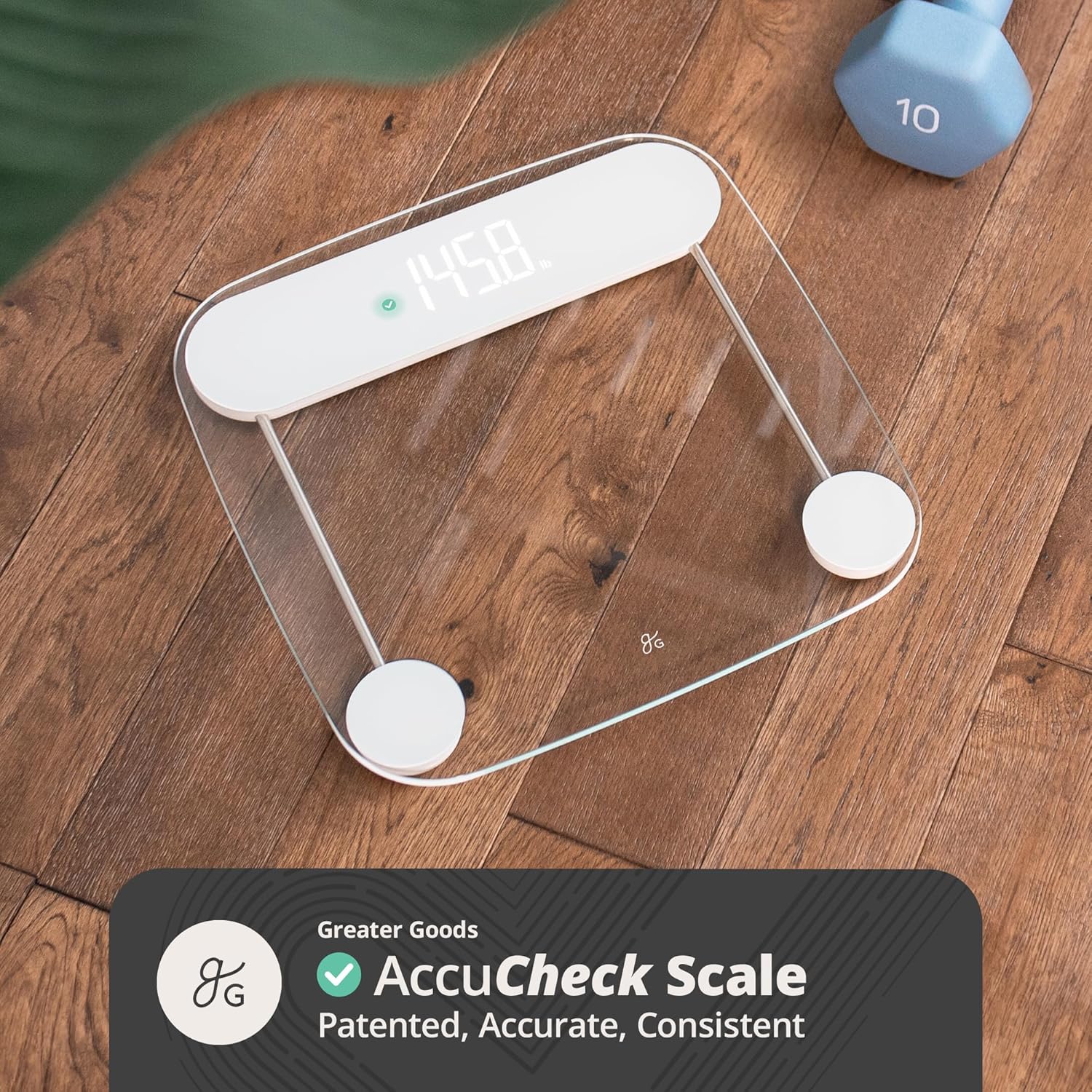 Báscula digital Greater Goods AccuCheck para peso corporal