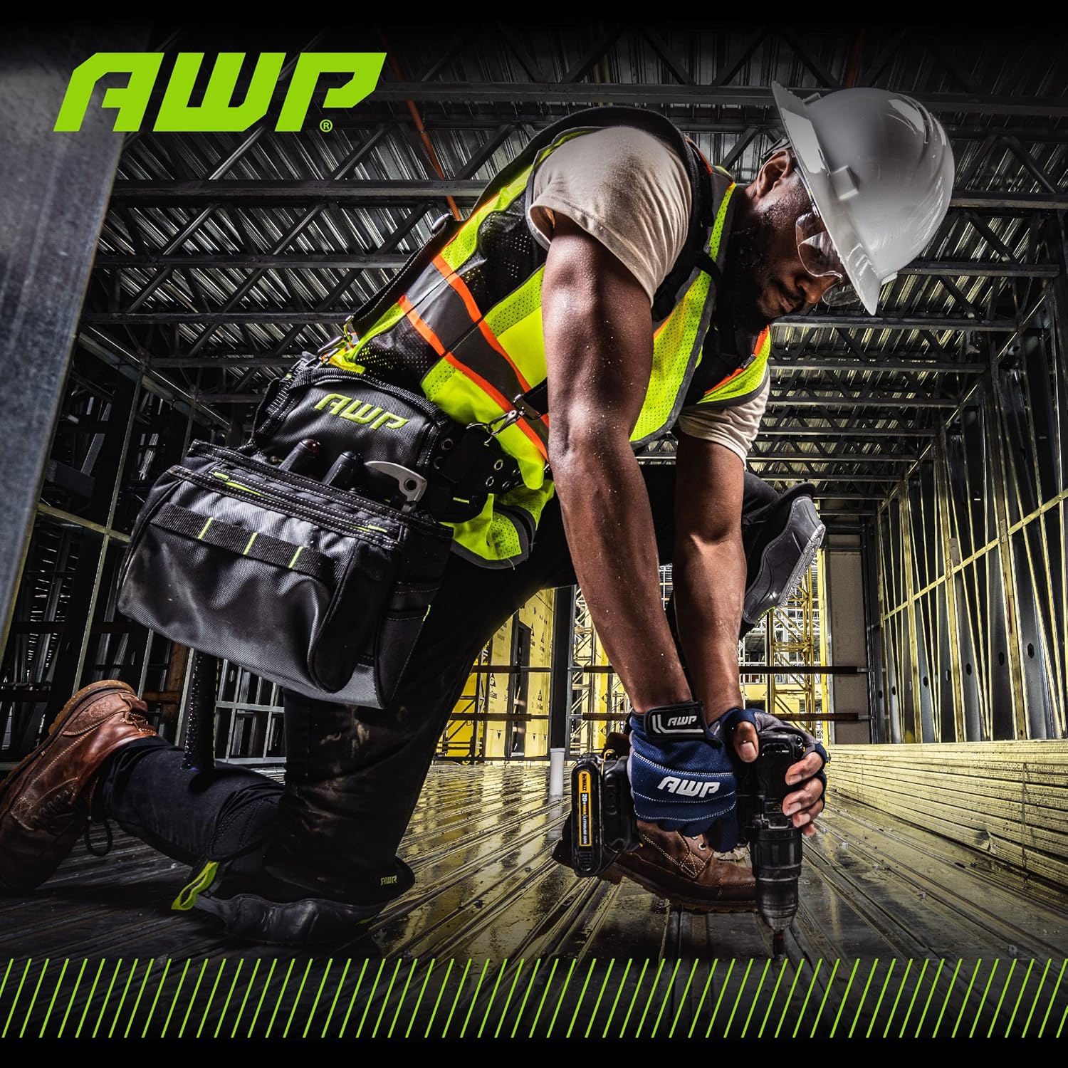 AWP Guantes de trabajo profesionales sin dedos
