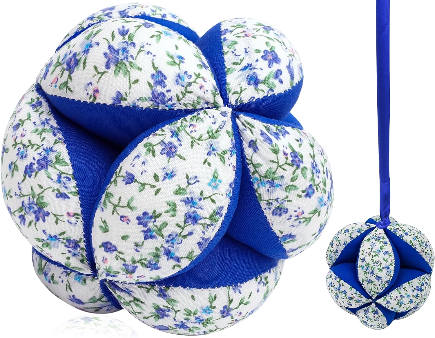 MEYOR Montessori – Bola de tela para bebés, bola de rompecabezas de algodón con sonajero, bola sensorial texturizada para bebés de 6 a 12 meses para