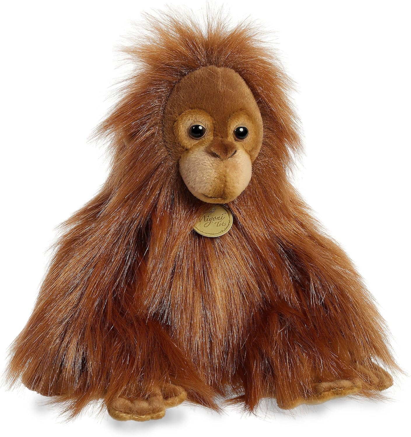 Aurora – Adorable bebé orangután de peluche Miyoni, detalle realista, compañía entrañable, naranja, 11pulgadas