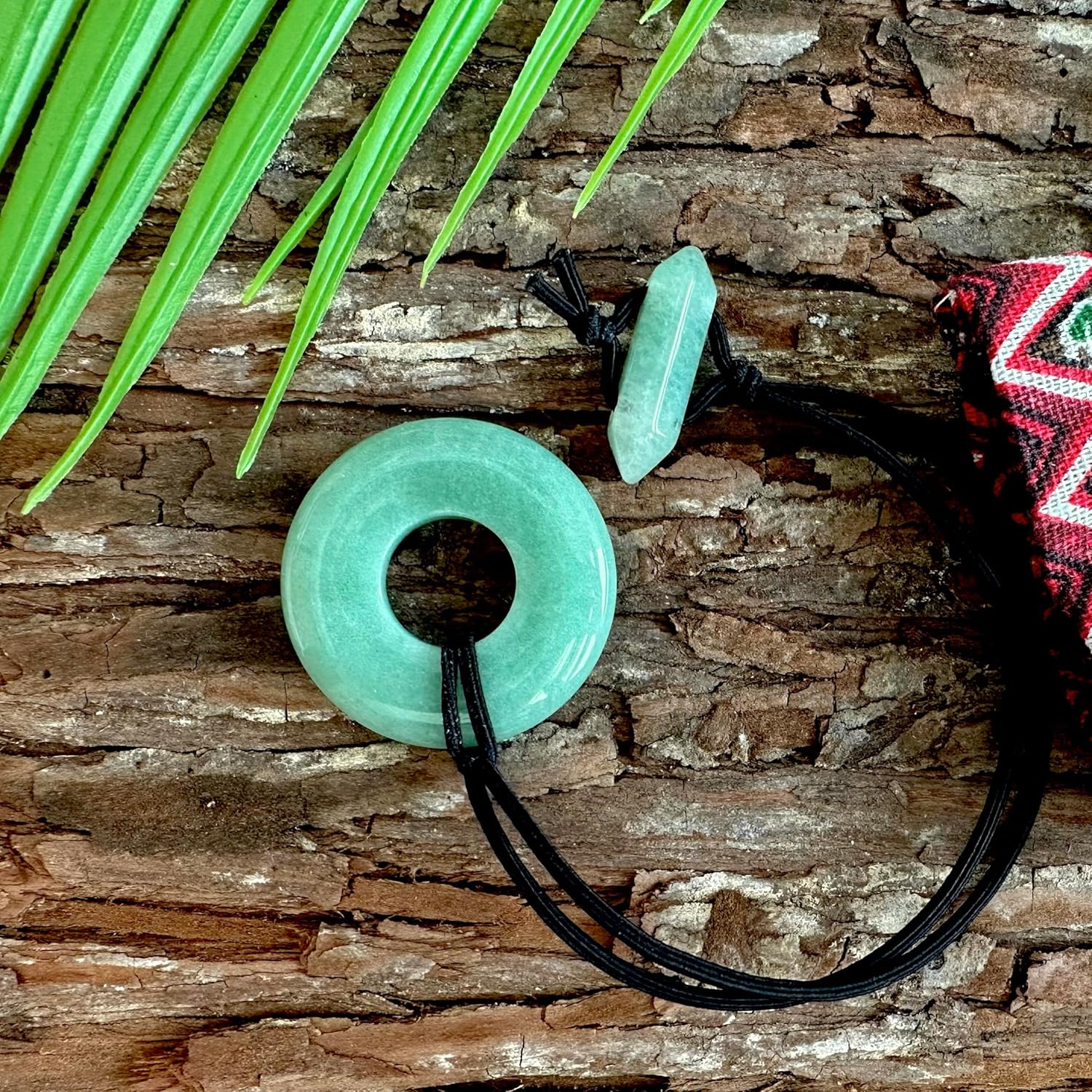Nutty Natte Lazo elástico anudado con piedras preciosas para cabello rastas y cabello grueso, accesorios para cola de caballo, accesorios para el