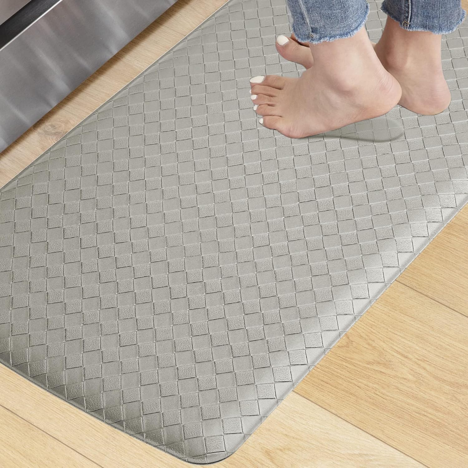KOKHUB Tapete de cocina, acolchado de 12 pulgada de grosor, antifatiga, impermeable, tapete de escritorio cómodo de pie, tapete de cocina