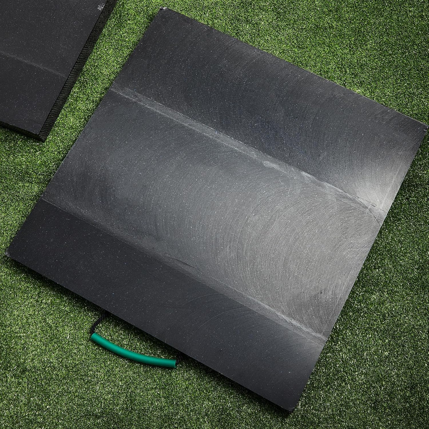 2 almohadillas de refuerzo resistentes para gato RV de 24 x 24 x 1.5 pulgadas de grosor con mango estabilizador, almohadilla de aterrizaje para