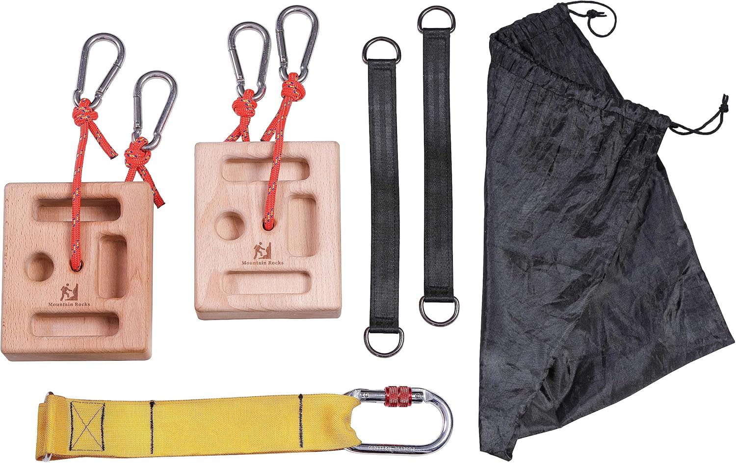Tablero de escalada portátil definitivo con pasador de carga de correa para tablero, agarre de pellizco y entrenamiento de fuerza de agarre de