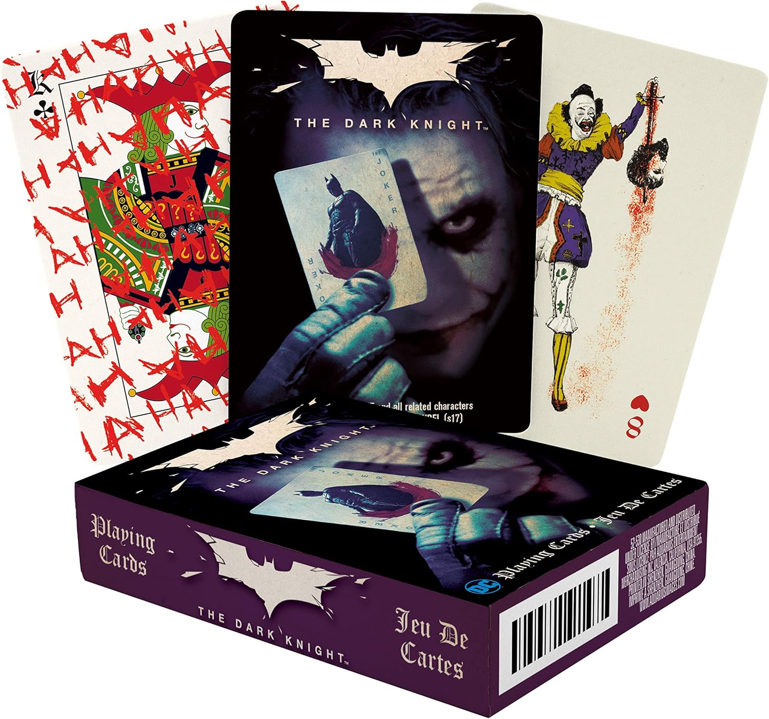 AQUARIUS DC Comics Joker – Baraja de cartas con temática de Joker de caballero oscuro para tus juegos de cartas favoritos, mercancía y