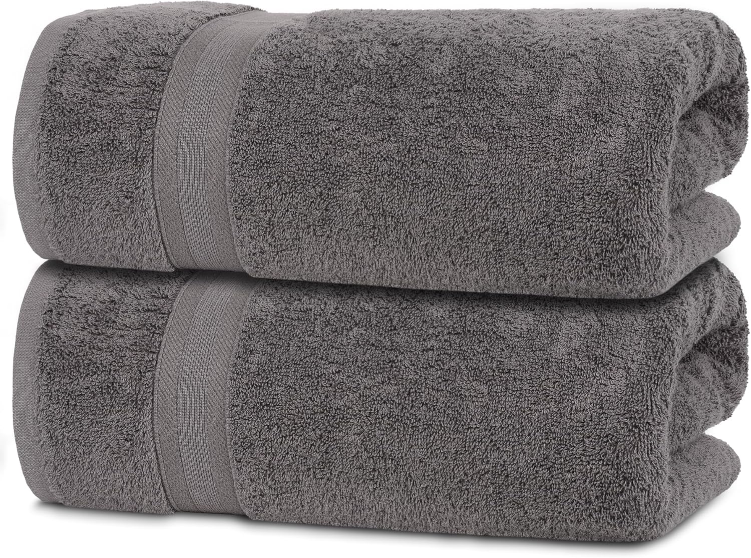 All Design – Toalla de baño extragrande, 100% algodón hilado en anillo, absorbente y de secado rápido, de calidad supersuave (2 unidades, 35 x 70