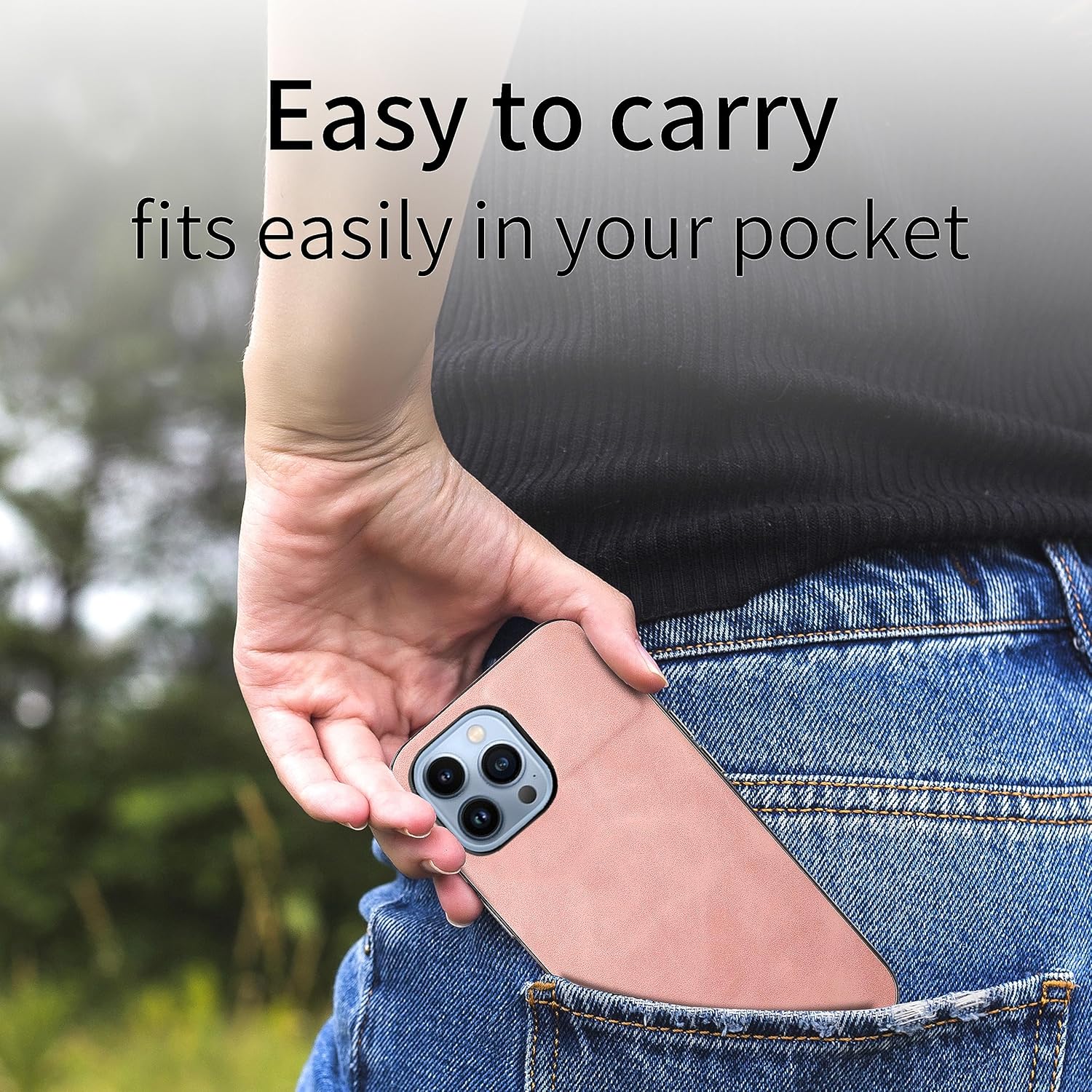 Asuwish Funda de teléfono para iPhone 13 Pro de 6.1 pulgadas con protector de pantalla de vidrio templado y funda de cuero delgada y suave,