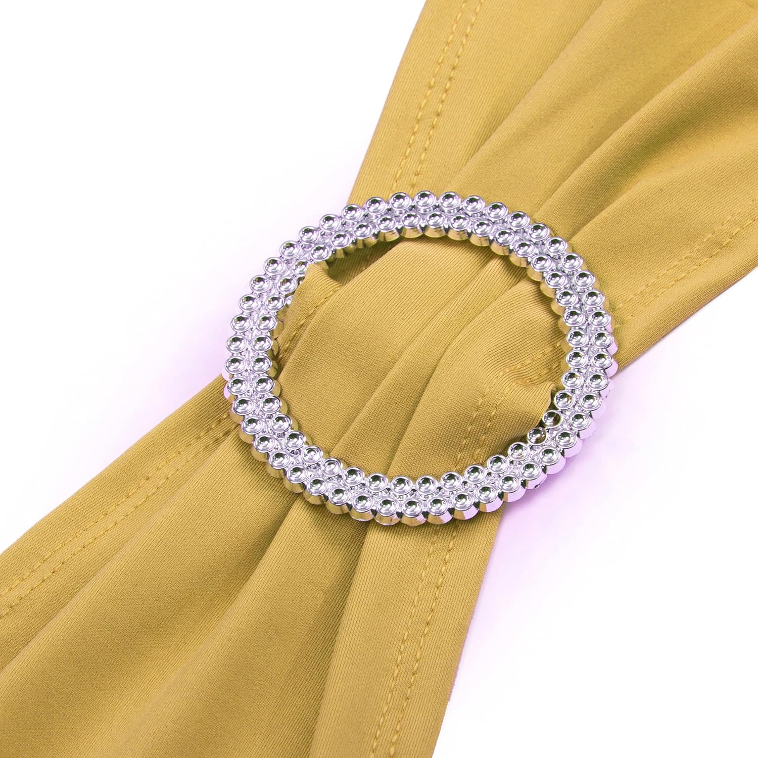 MDS – Paquete de 50 bandas de elastano para silla, bandas elásticas de alta calidad con hebilla deslizante, lazos elásticos para sillas para