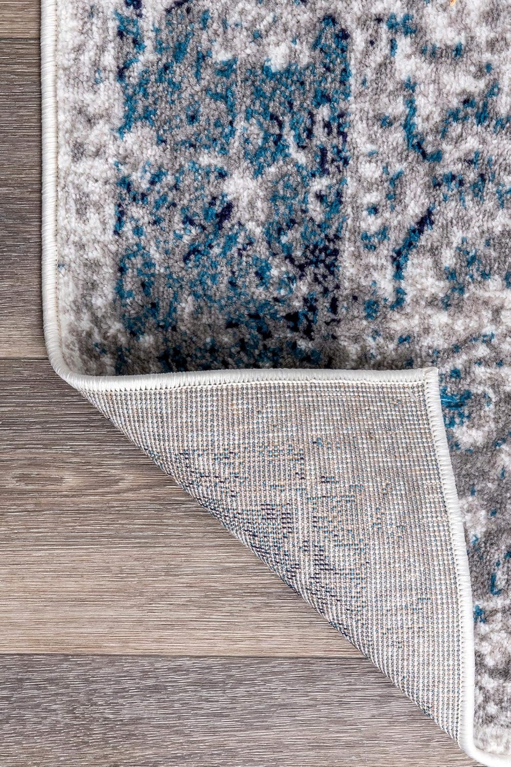 nuLOOM Vintage Anaelle – Alfombra de área, 4 x 6 pies, azul