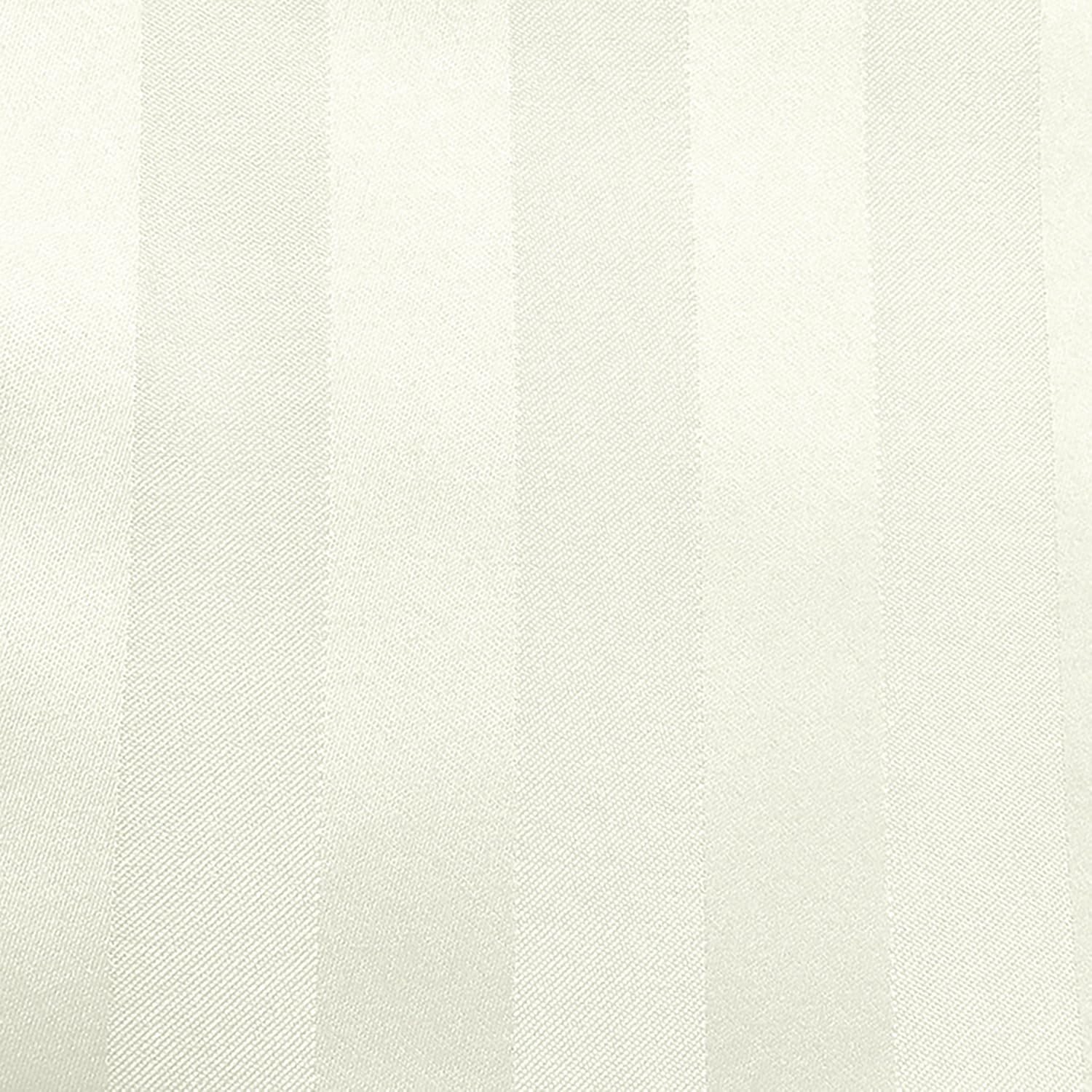 ULTIMATE TEXTILE Mantel cuadrado de rayas satinadas de 84 x 84 pulgadas, color marfil crema