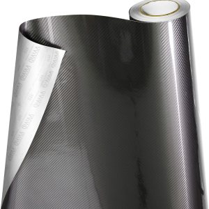 VViViD Rollo de película de vinilo de fibra de carbono epoxi gris 5D de alto brillo (1 pie por 5 pies) VViViD Rollo de película de vinilo de fibra de carbono epoxi gris 5D de alto brillo (1 pie por 5 pies)