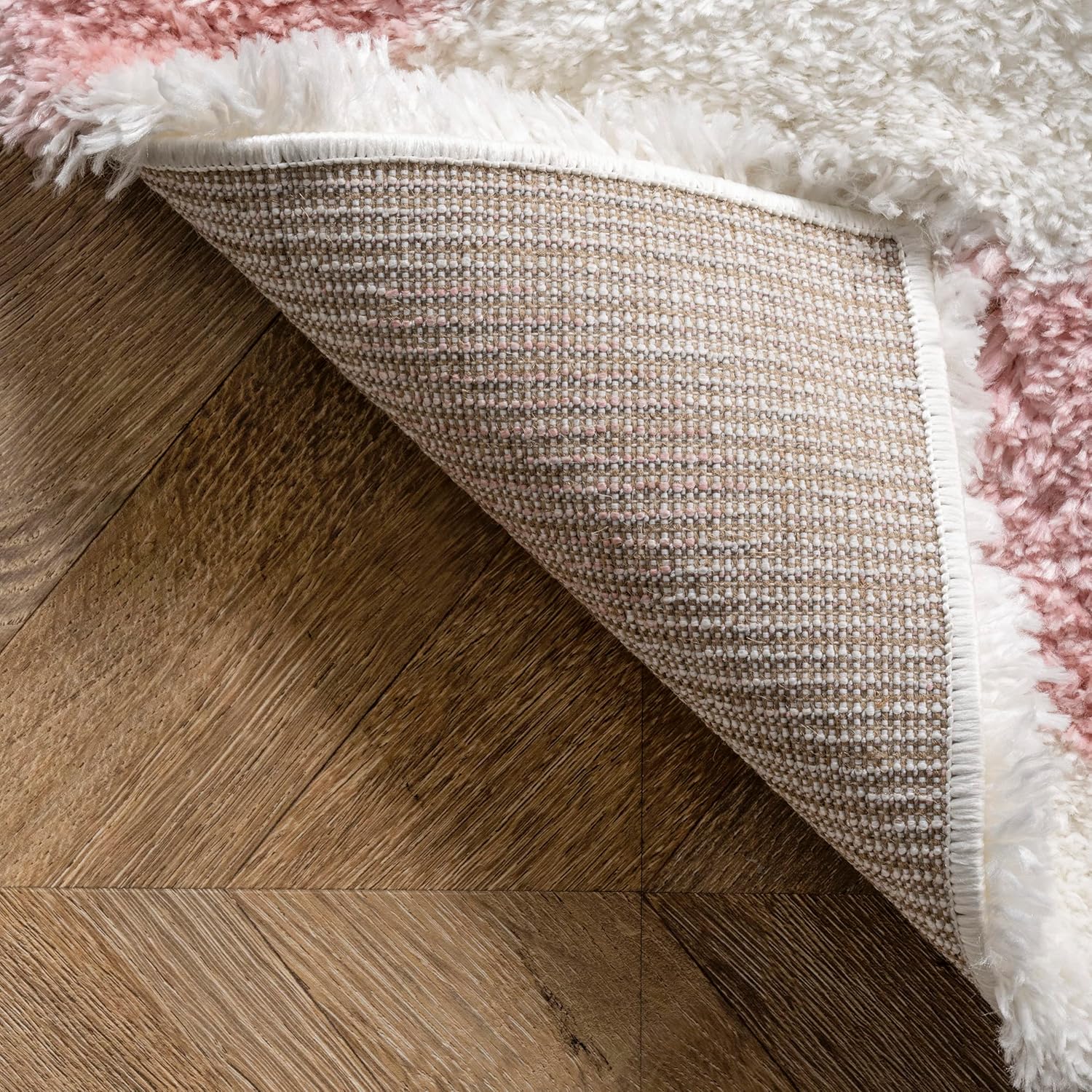 nuLOOM Alison – Alfombra de área con diseño de corazón, 9 x 12 pulgadas, color rosa
