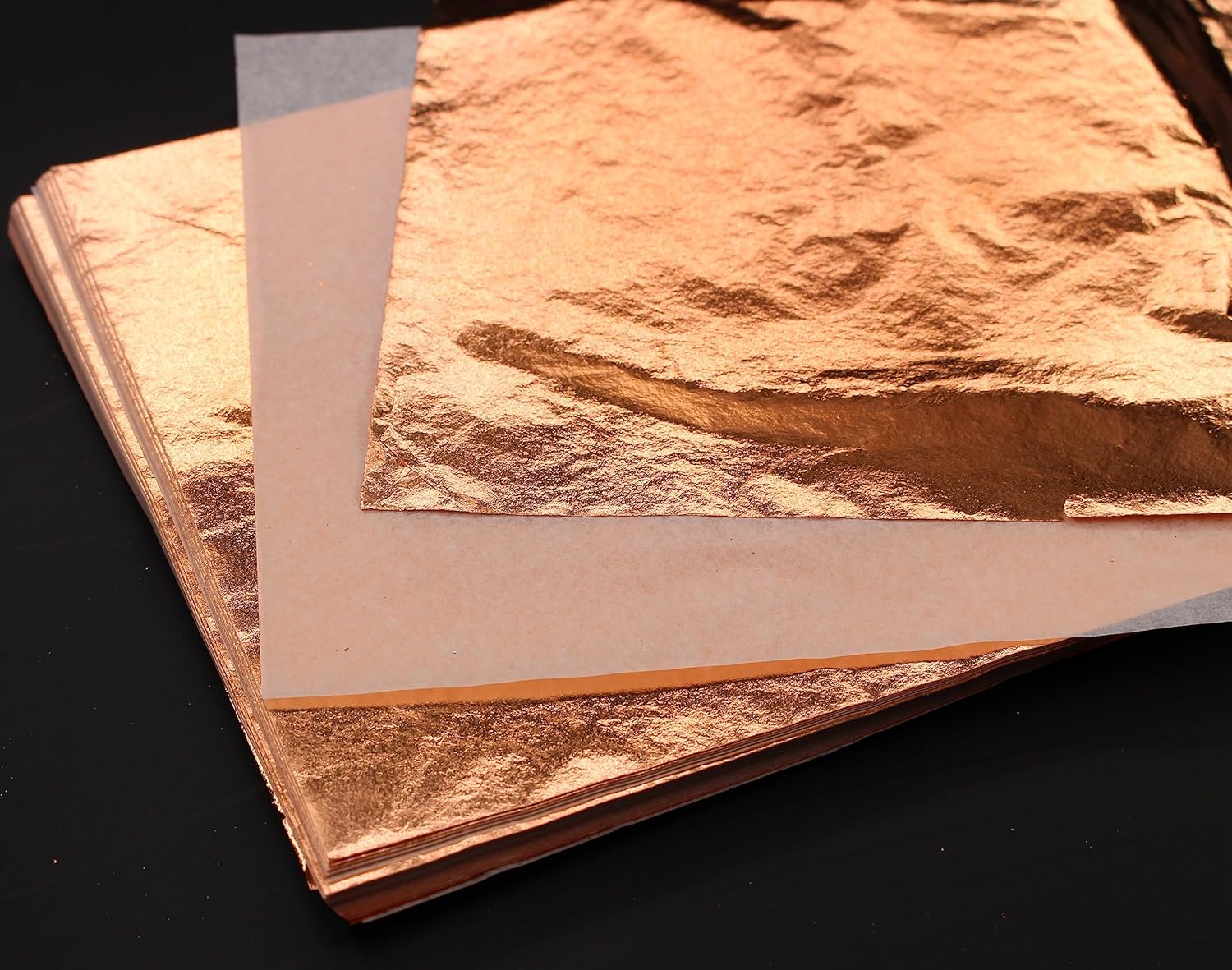JINRUISI 200 hojas de oro de imitación de 5.5 x 5.5 pulgadas para artes, manualidades doradas, pintura, decoración de muebles, hojas de aluminio de