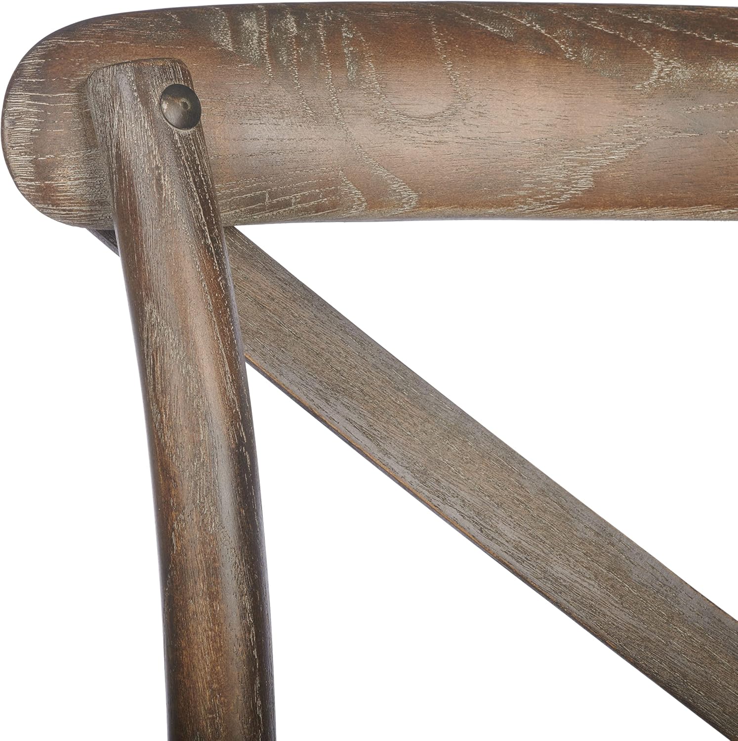 Safavieh Home Collection Franklin Weathered Grey Taburete para mostrador de 24 pulgadas (totalmente montado)