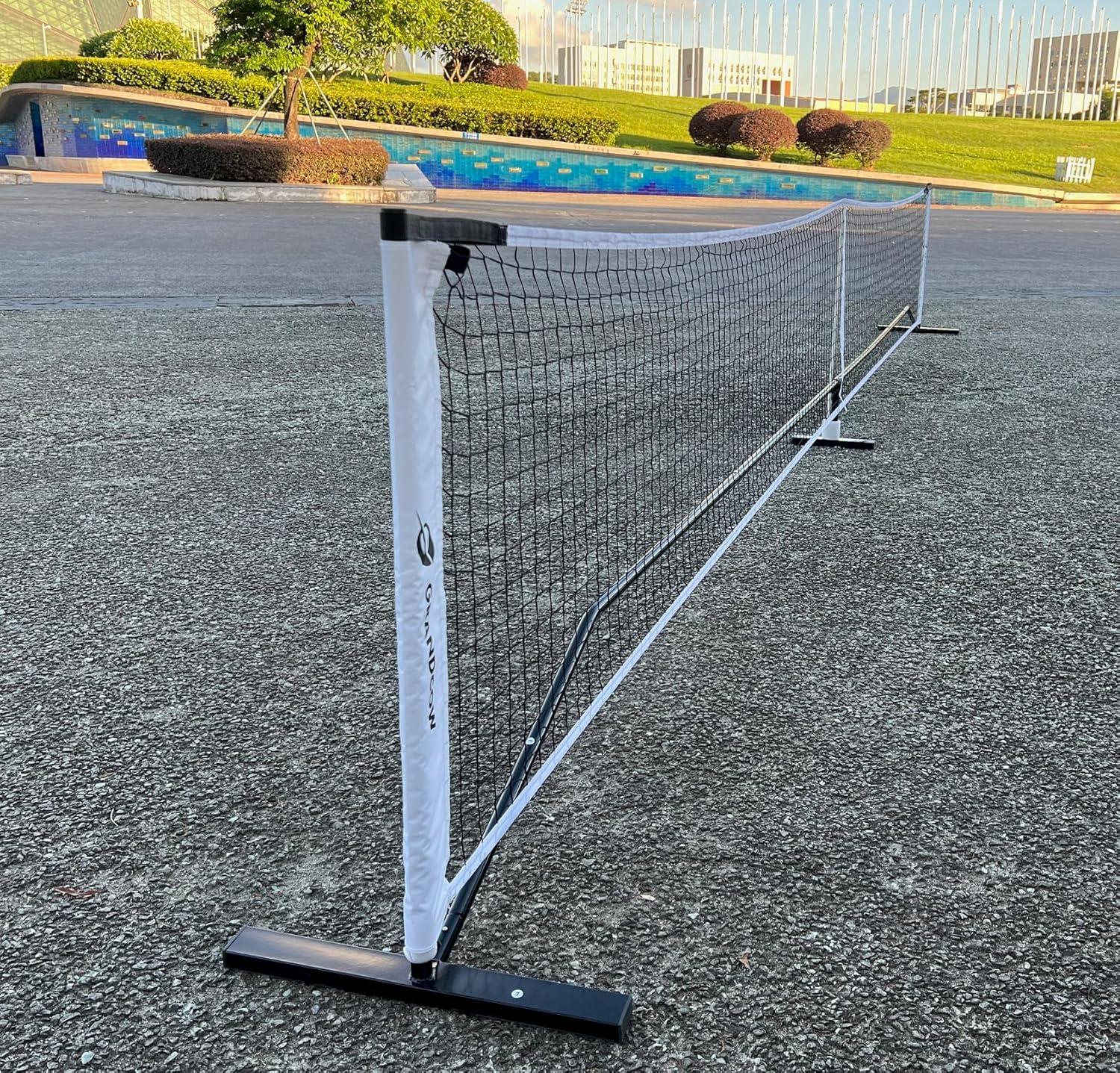 Redes de pickleball, 22 pies de tamaño reglamentario portátil al aire libre Picklenet red de tenis con bolsa de transporte para patios traseros de