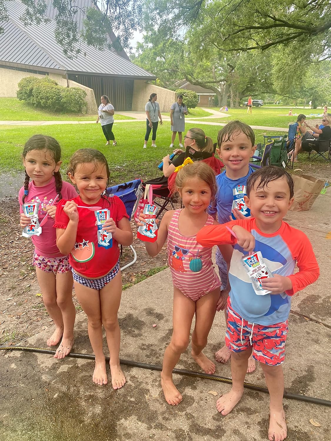 Icee Slush Lemonade – Bolsas de jugo de frutas congeladas de 6 onzas líquidas, solo congela y aprieta para máquina de granizado instantáneo, ideal