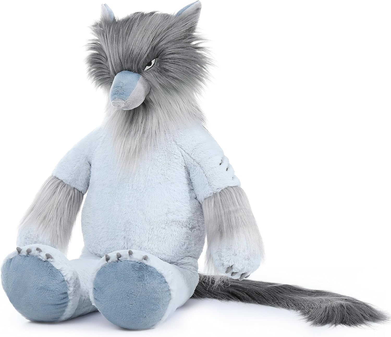 MorisMos Peluche de lobo gigante, juguete de peluche grande de lobo de 36 pulgadas, regalos para niños en Navidad