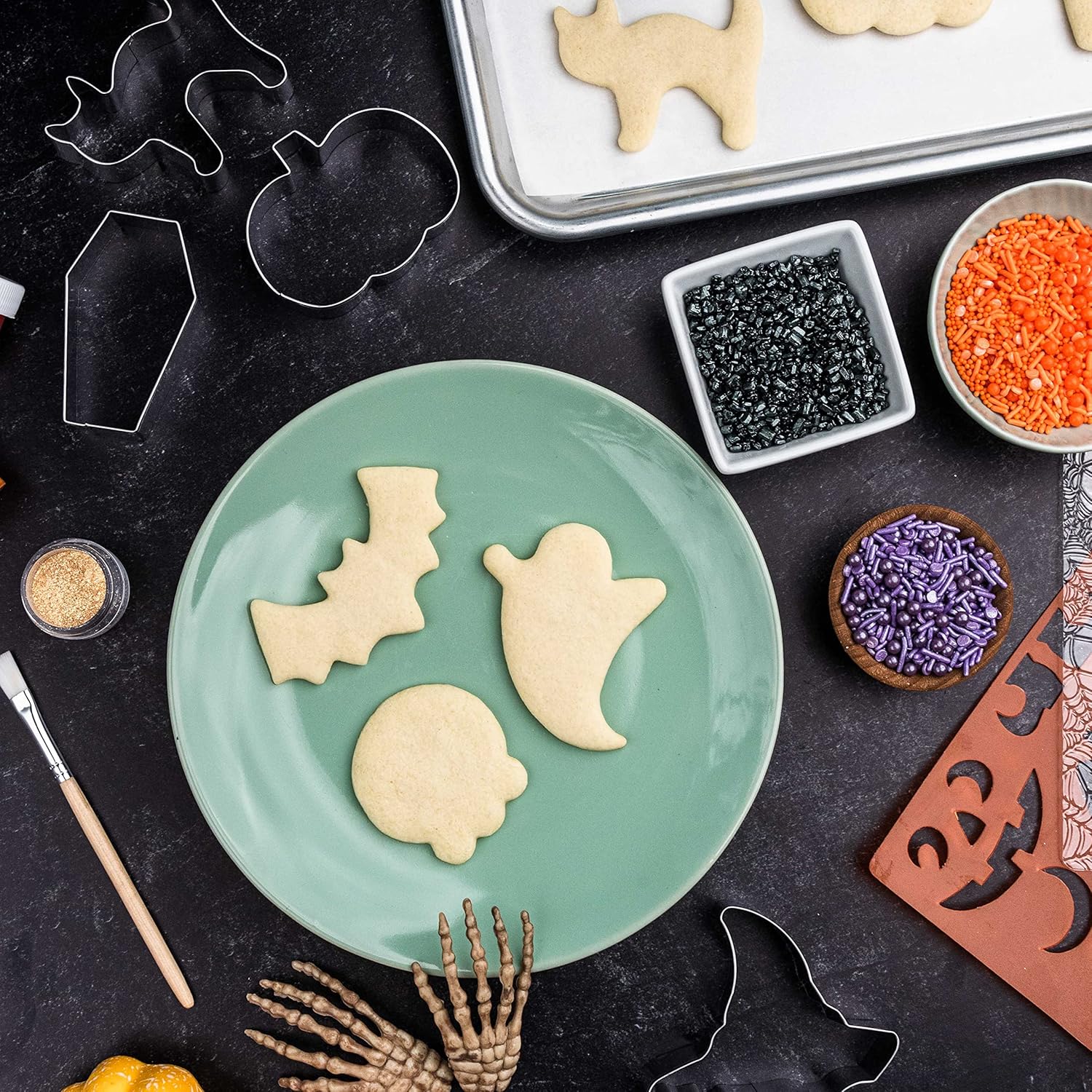 Cookie Cutter Kingdom, Cortadores de galletas de Pascua, forma de cortadores de galletas de primavera, molde para pasteles, galletas y sándwiches