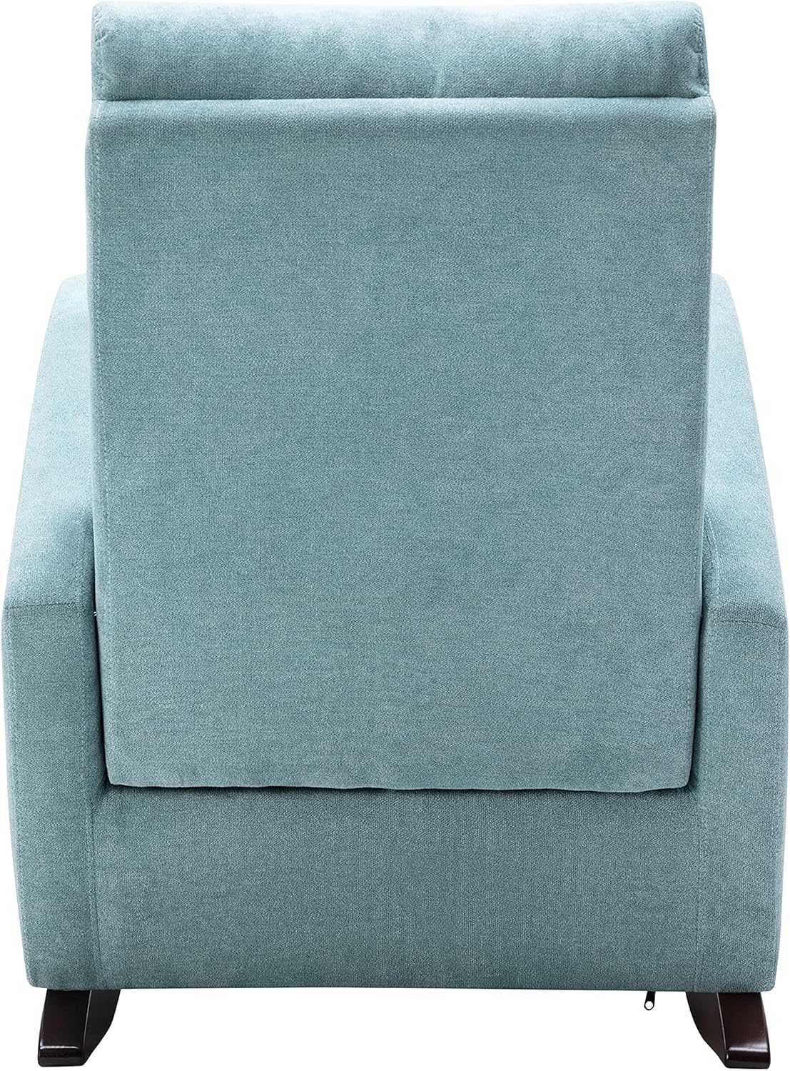 Voohek Mecedora tapizada con respaldo Hih, cómodo asiento acolchado de tela con 1 bolsillos para sala de estar, dormitorio, guardería, color verde