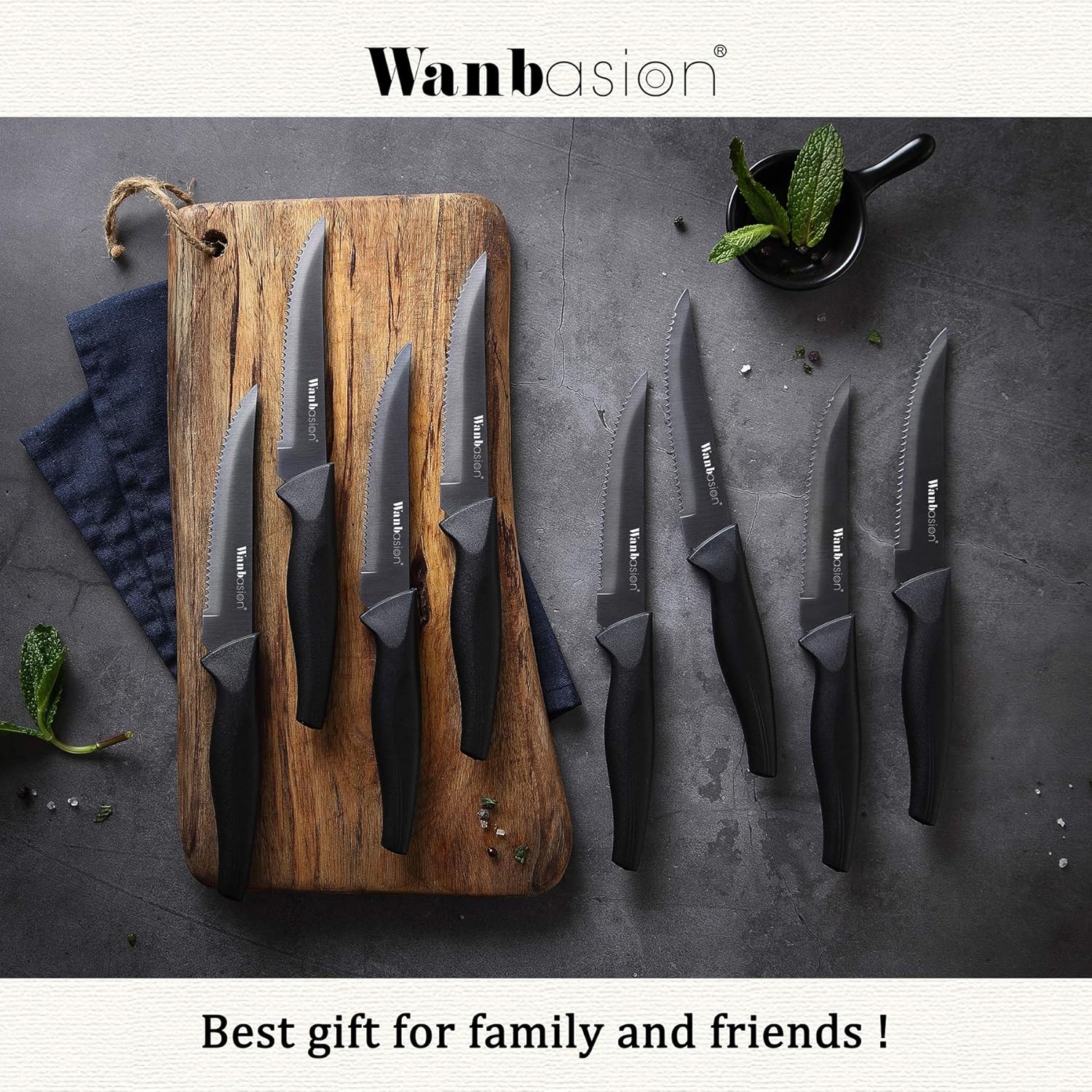 Wanbasion – Juego de cuchillos para carne