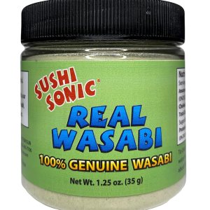 Sushi Sonic Polvo de wasabi 100% real, sin rellenos, sin OMG, vegano, utiliza el auténtico polvo de wasabi para el sabor tradicional, tarro de 1.25 Sushi Sonic Polvo de wasabi 100% real, sin rellenos, sin OMG, vegano, utiliza el auténtico polvo de wasabi para el sabor tradicional, tarro de 1.25