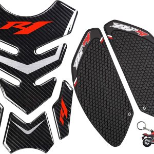 motocicleta tanque de tracción almohadilla etiqueta engomada gas combustible tanque tanque tanque para YZF R1 2009-2014 motocicleta tanque de tracción almohadilla etiqueta engomada gas combustible tanque tanque tanque para YZF R1 2009-2014