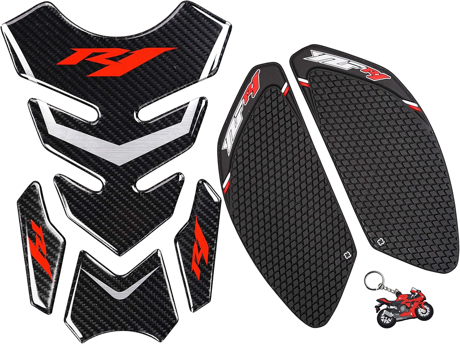 motocicleta tanque de tracción almohadilla etiqueta engomada gas combustible tanque tanque tanque para YZF R1 2009-2014