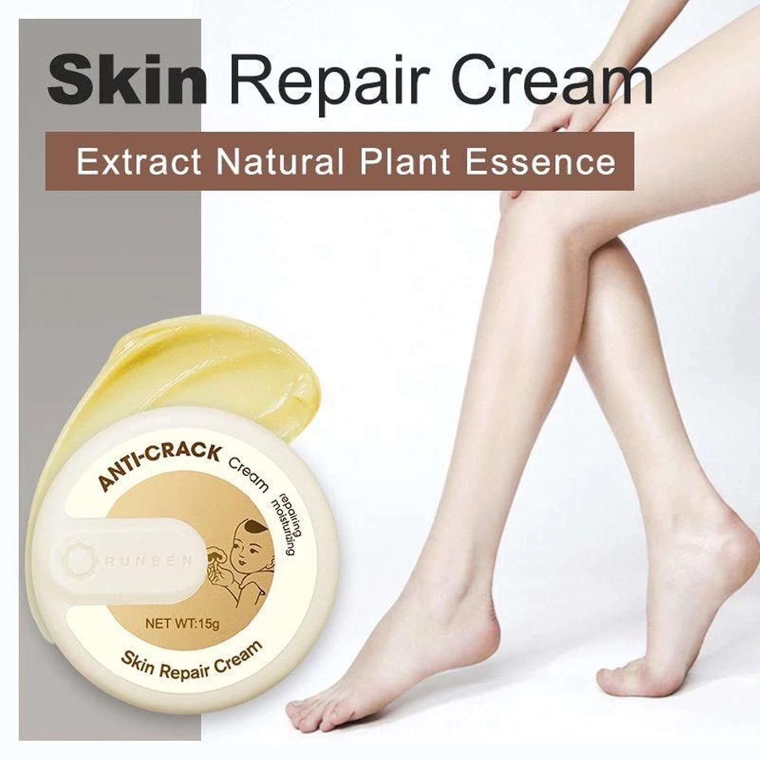 Crema reparadora de piel agrietada para invierno 2022, crema para pies y manos antigrietas, crema reparadora agrietada en el talón, máscara de pies