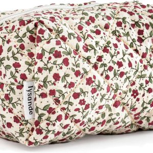 LYSANDE Bolsa de maquillaje acolchada floral Puffy, Neceser Tote, Cosméticos Bolsa, Bolso de cosméticos floral, Flores Rojas, Bolsa de maquillaje LYSANDE Bolsa de maquillaje acolchada floral Puffy, Neceser Tote, Cosméticos Bolsa, Bolso de cosméticos floral, Flores Rojas, Bolsa de maquillaje