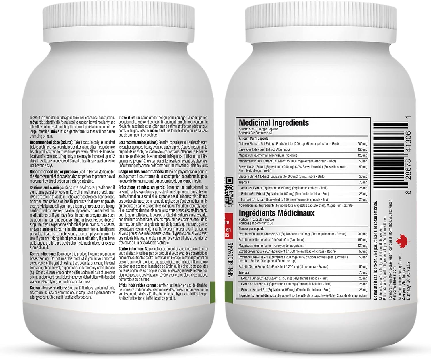 Möve it – Suavizantes de heces para mujer de Aeryon Wellness  Limpiador de colon sin laxantes totalmente natural y desintoxicante para perder peso