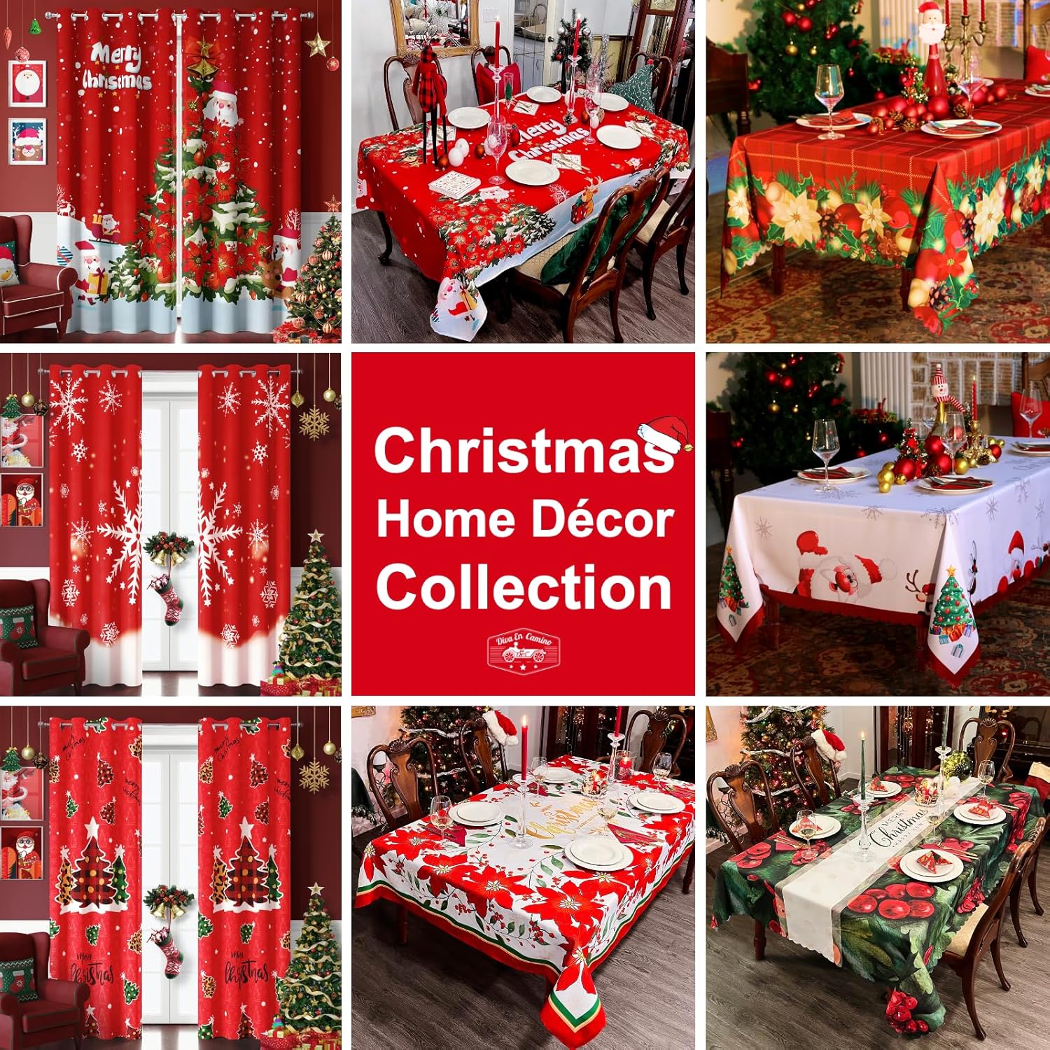 Cortinas de Navidad con copos de nieve para sala de estar, 52 x 84 pulgadas, 2 paneles, cortinas opacas con ojales impresos, cortinas opacas con