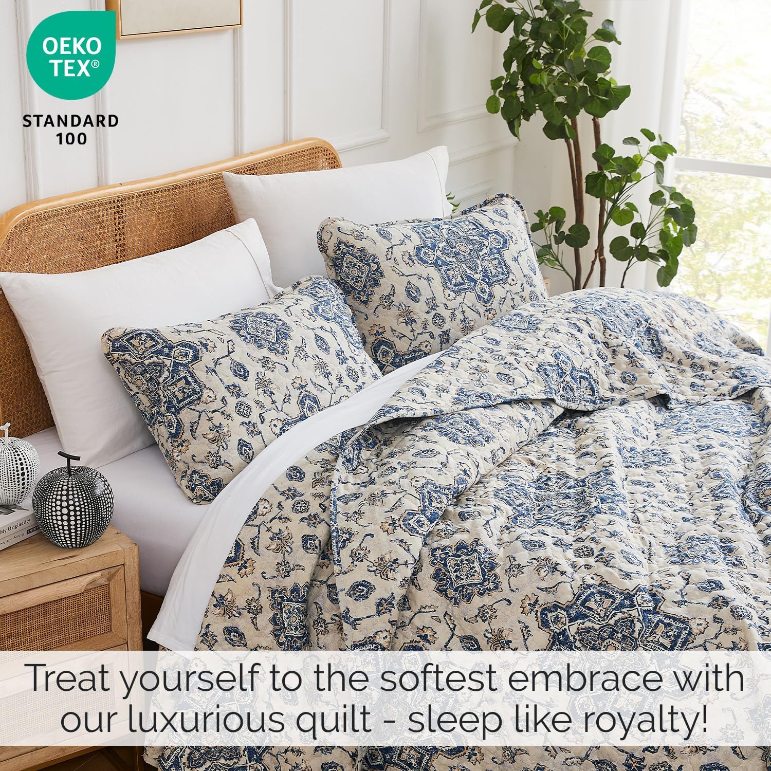 Southshore Fine Living, Inc. Persia – Juego de ropa de cama extragrande tamaño King, ligera, suave y ligera de 3 piezas, dos fundas a juego (108