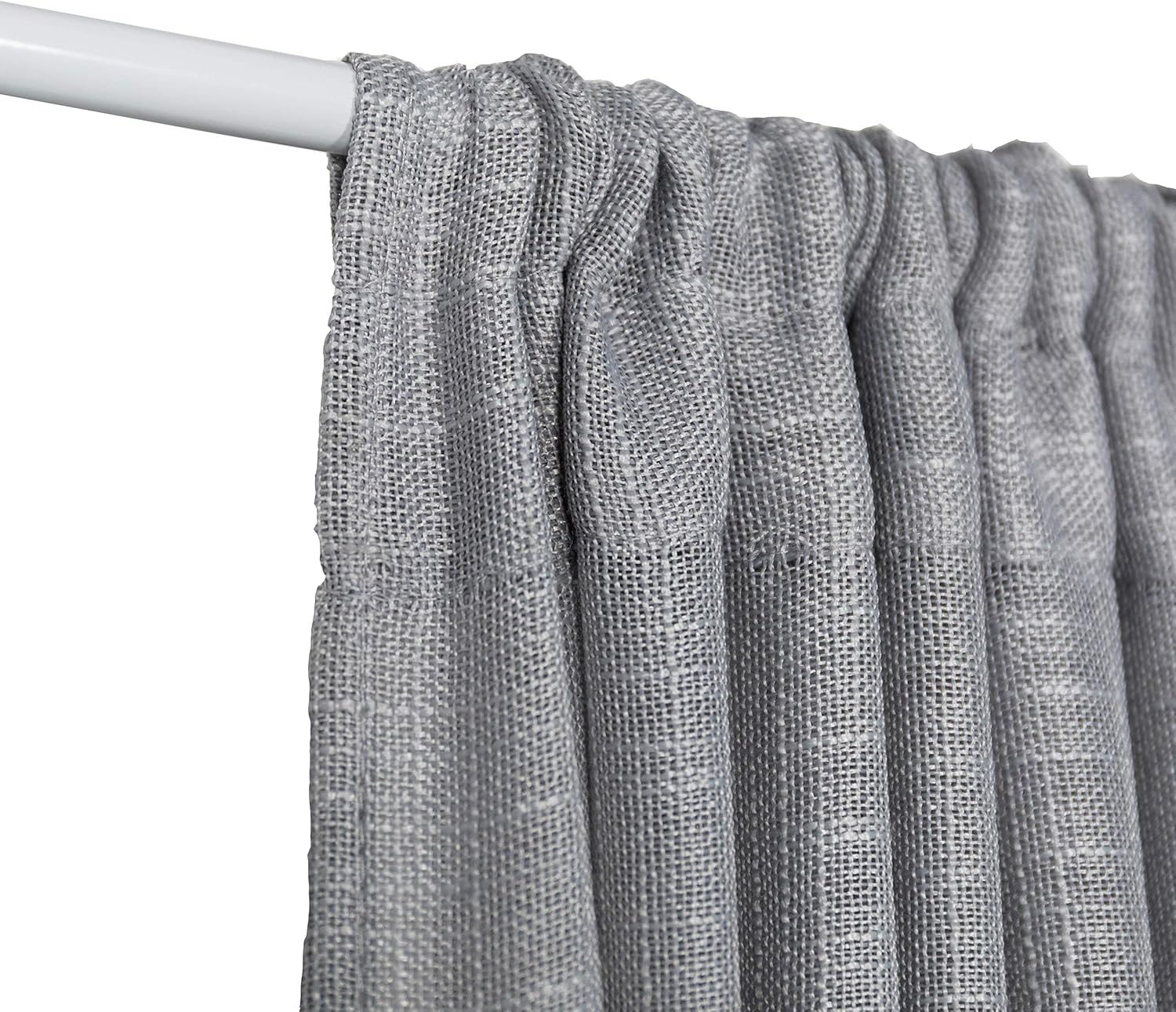Aquazolax – Cortinas de puerta francesas a rayas blancas transparentes para puertas de cristal de patio, ventanas
