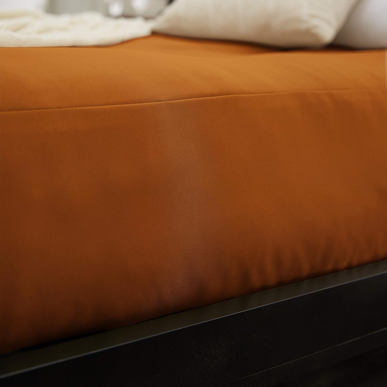 Trupedic x Mozaic – Colchón futón estándar de 8 pulgadas tamaño Queen (marco no incluido), naranja canela básico, ideal para habitaciones de niños o