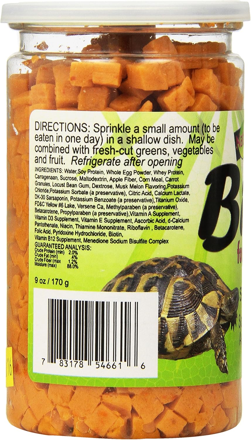 Nature Zone Snz54661 – Alimento húmedo suave con sabor a melón para tortuga, 9 onzas