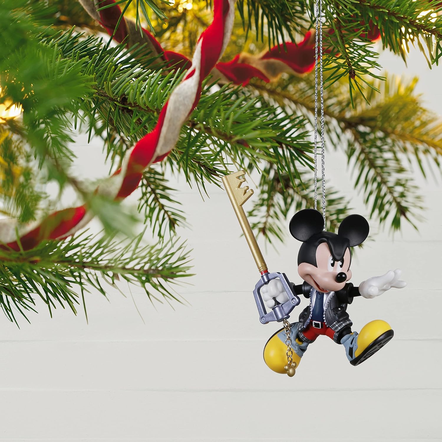 Adorno de Navidad, Disney Kingdom Hearts King Mickey, regalos para fanáticos de Disney